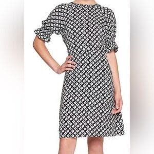 Banana Republic Black and White Geometric Dress Size 6